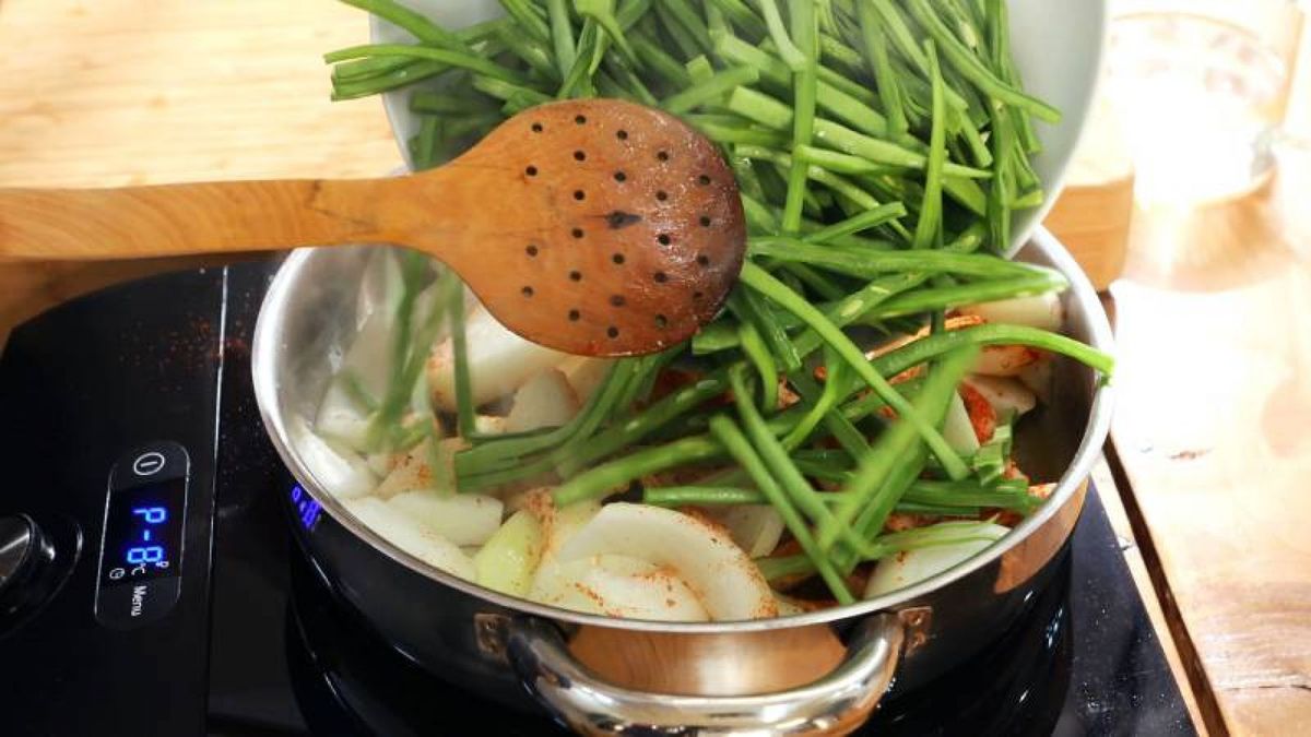 Judías verdes estofadas   Paso 4