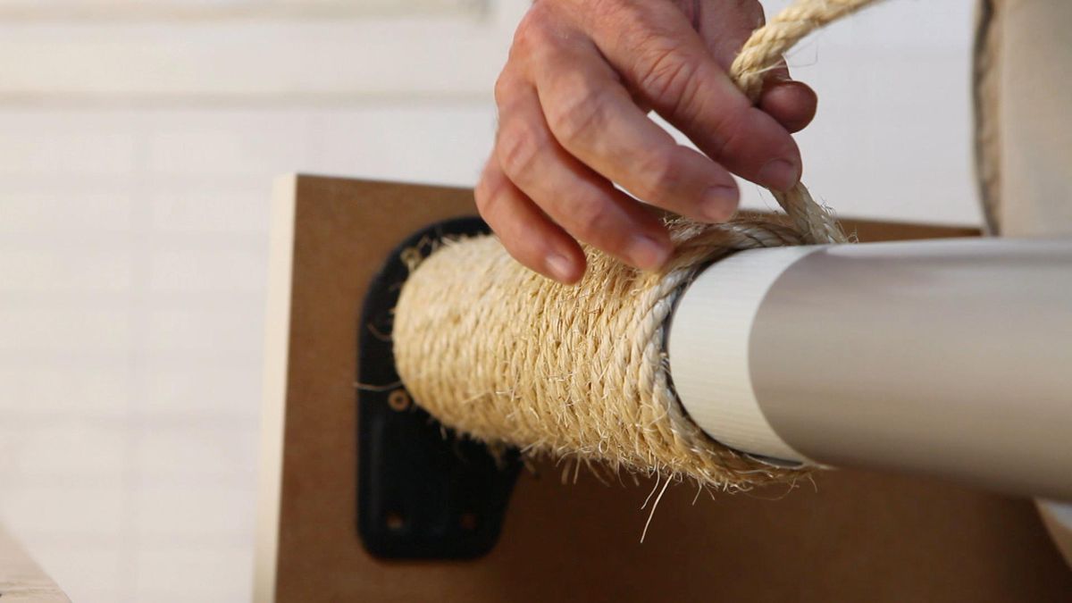 Hacer un rascador de gato paso 5