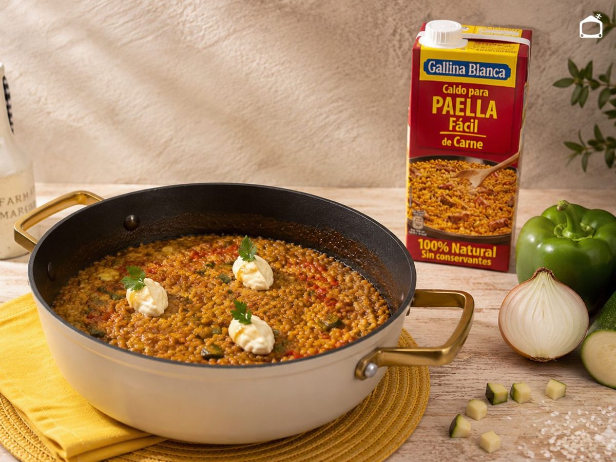 Retira el arroz, deja que repose y acompáñalo con alioli