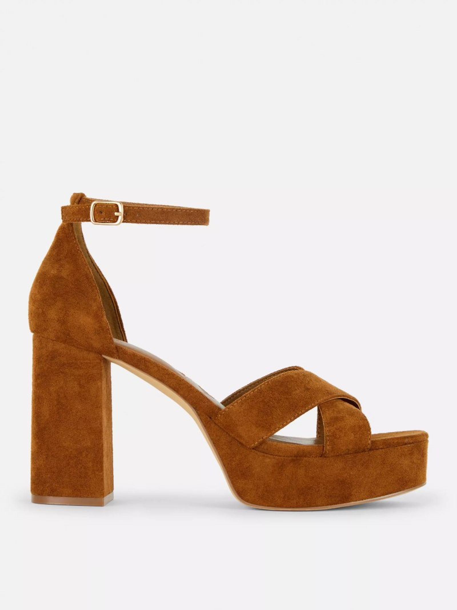 Sandalias de antelina con plataformas de Rita Ora Sandalias de antelina con plataformas de Rita Ora