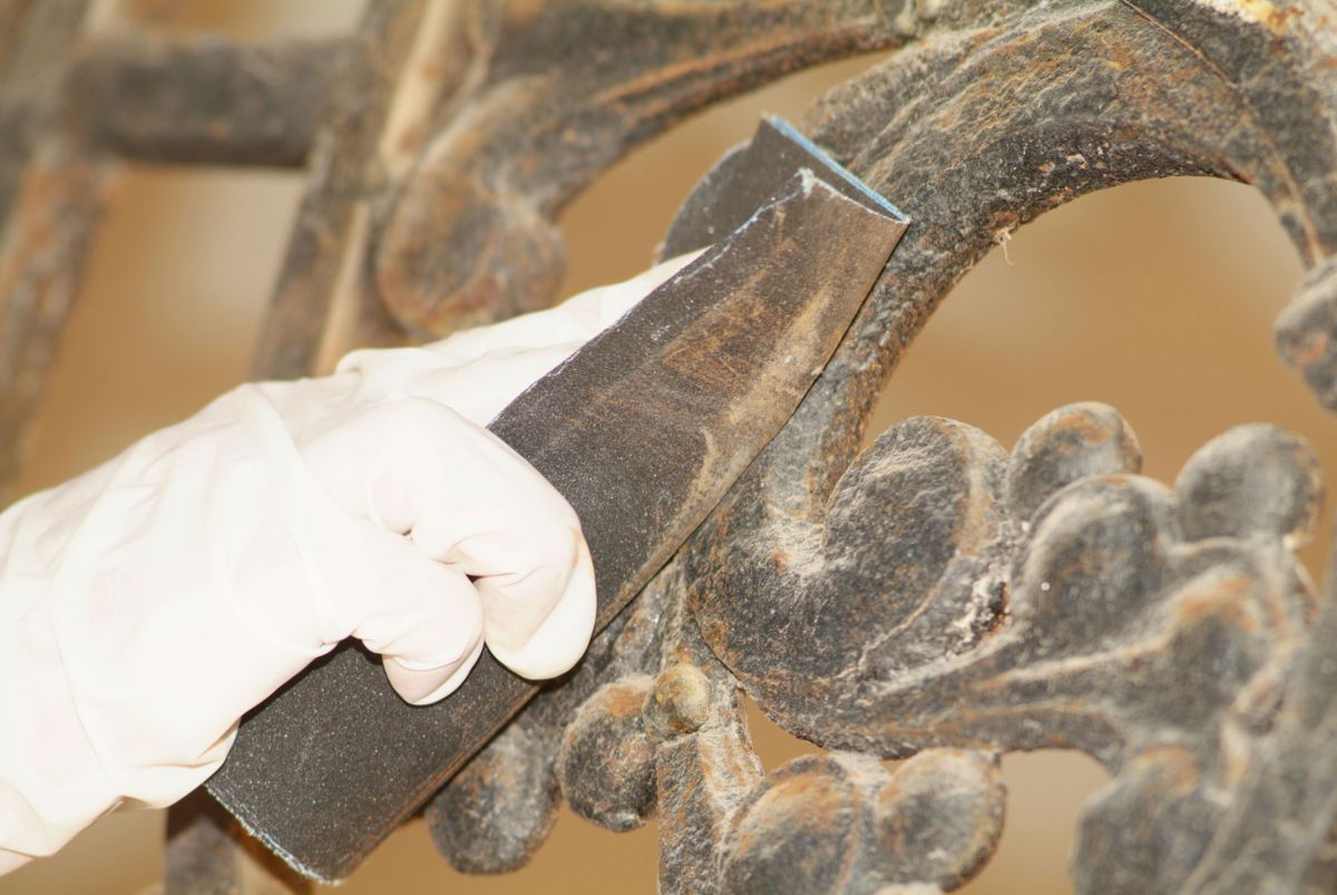 Pintar forja o hierro paso 1