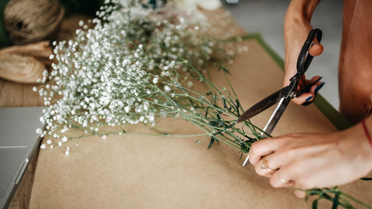 como hacer ramo flores casa paniculata