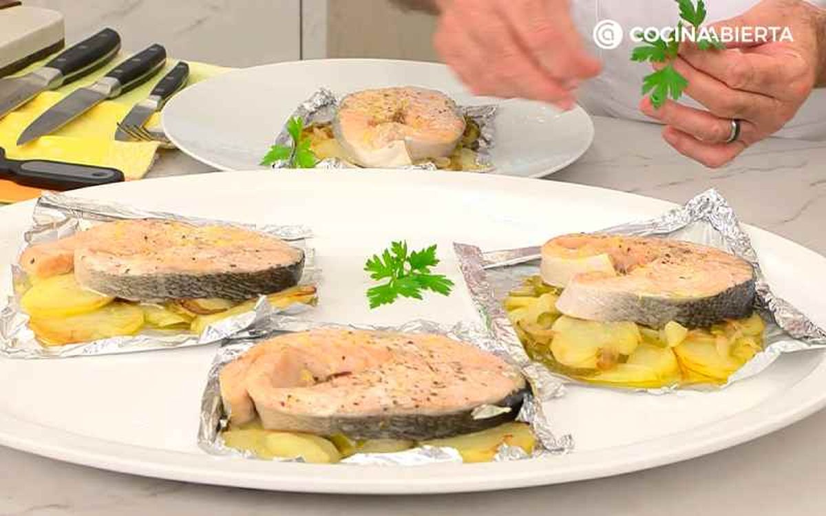 Decora con una hoja de perejil