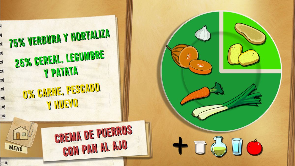 6066 1 Crema de puerros con costrones al ajo plato