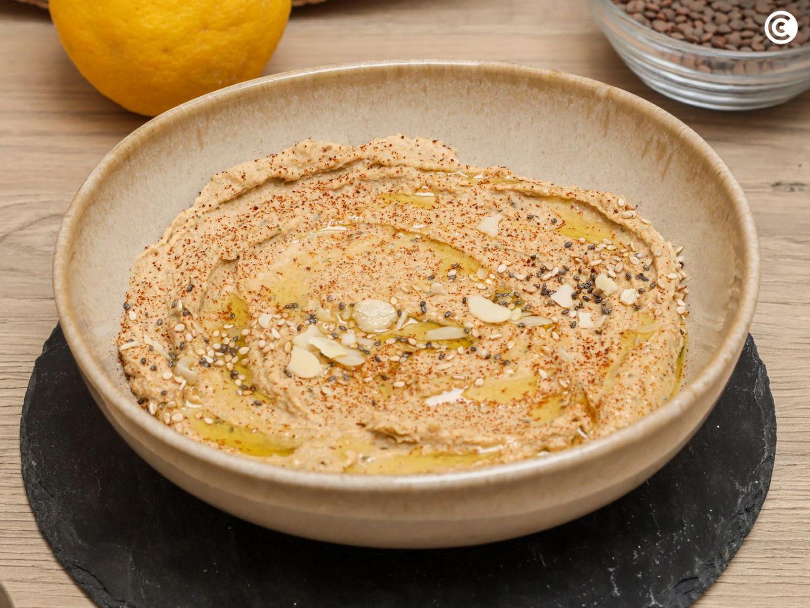 Hummus de lentejas
