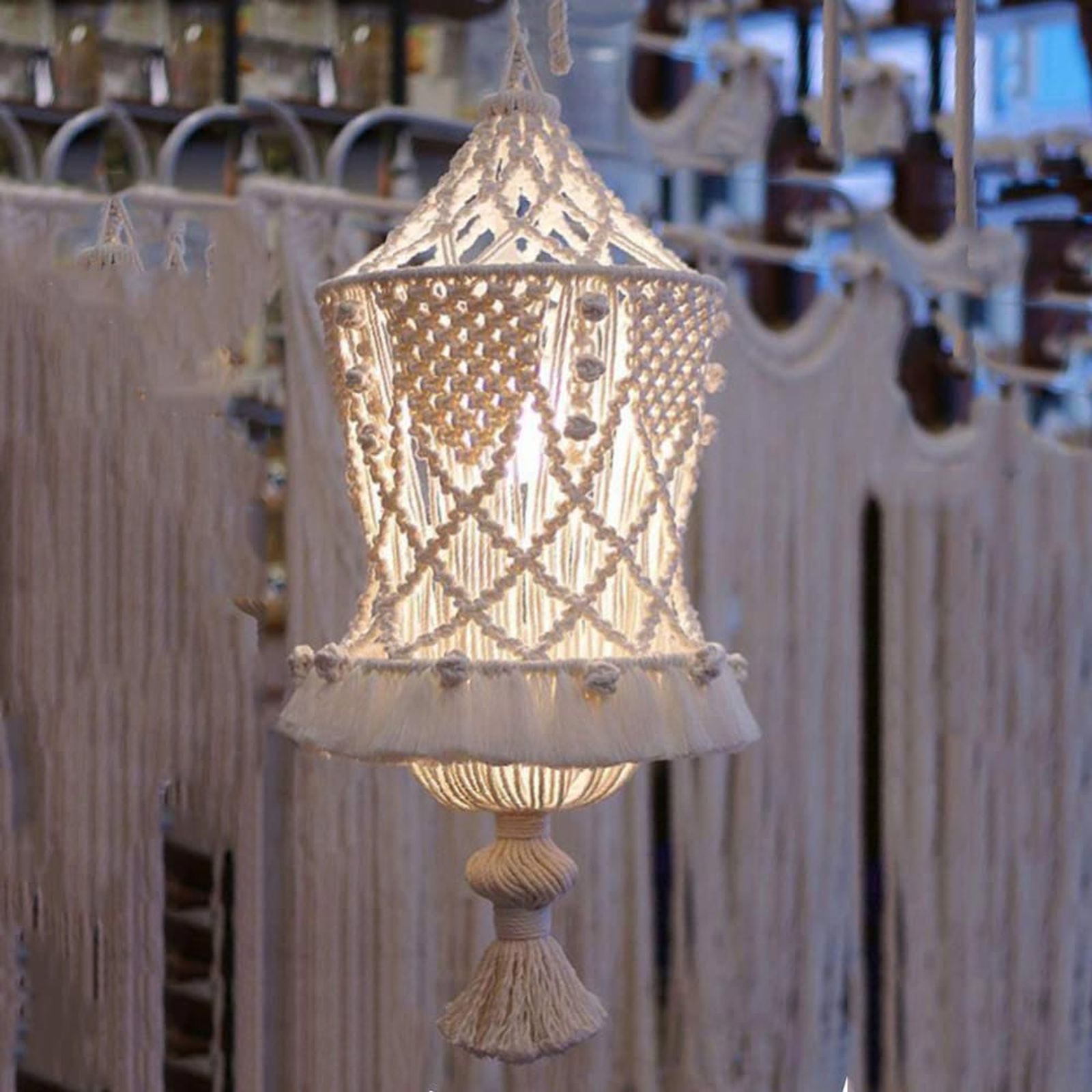 lampara macrame 5