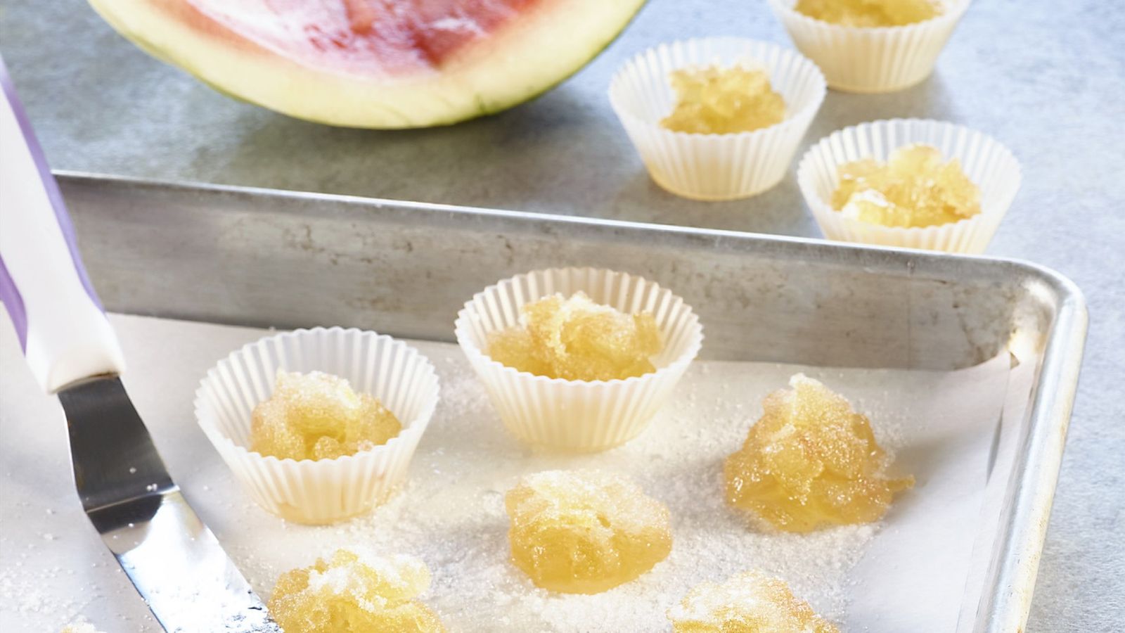 Dulces de cáscara de sandía al limón Dulces de cáscara de sandía al limón