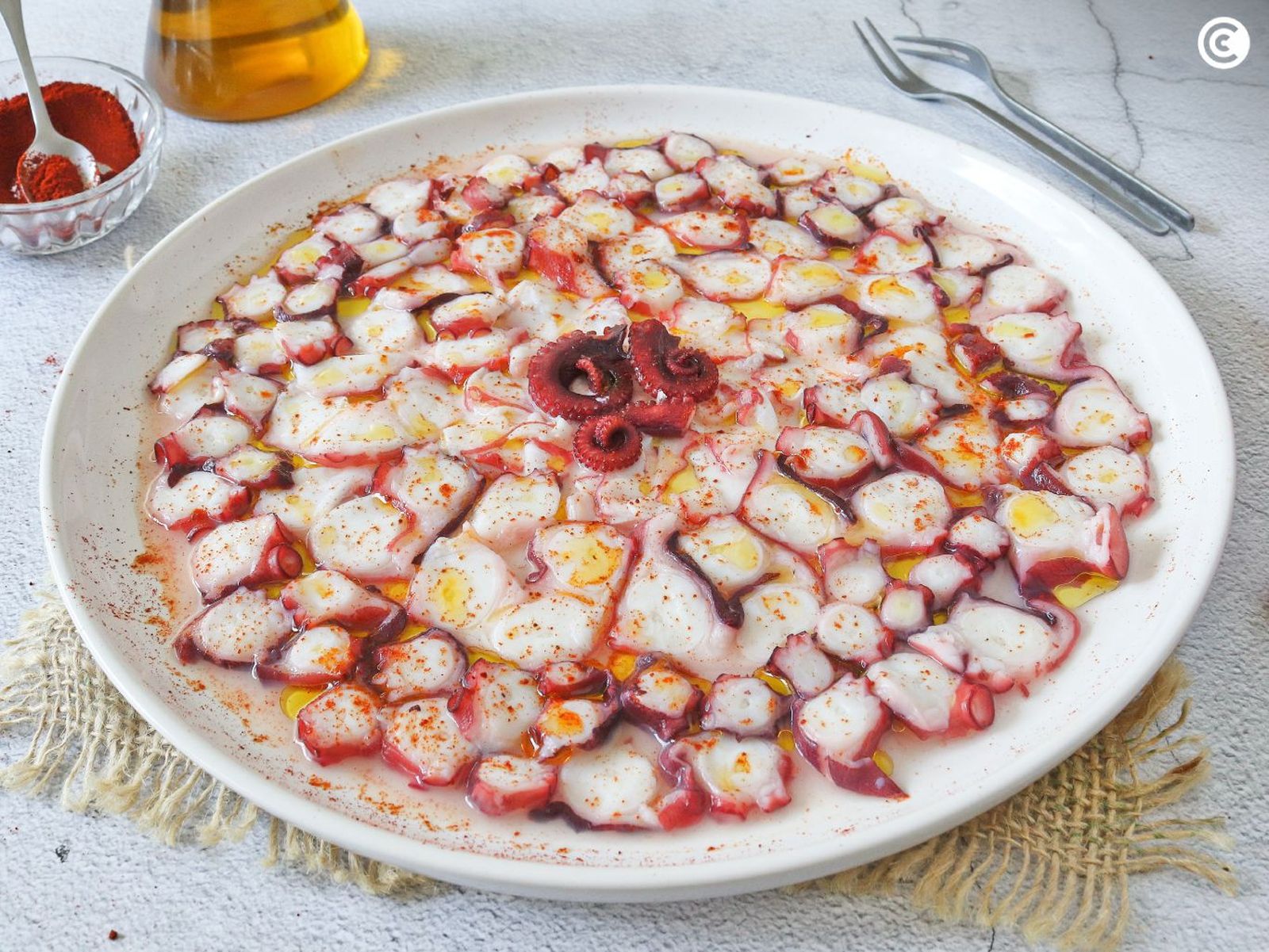 Carpaccio de pulpo