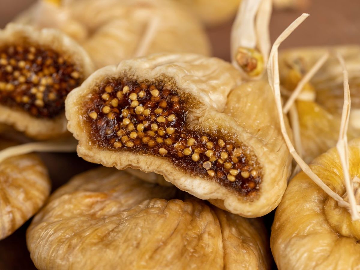 Textura de los higos secos