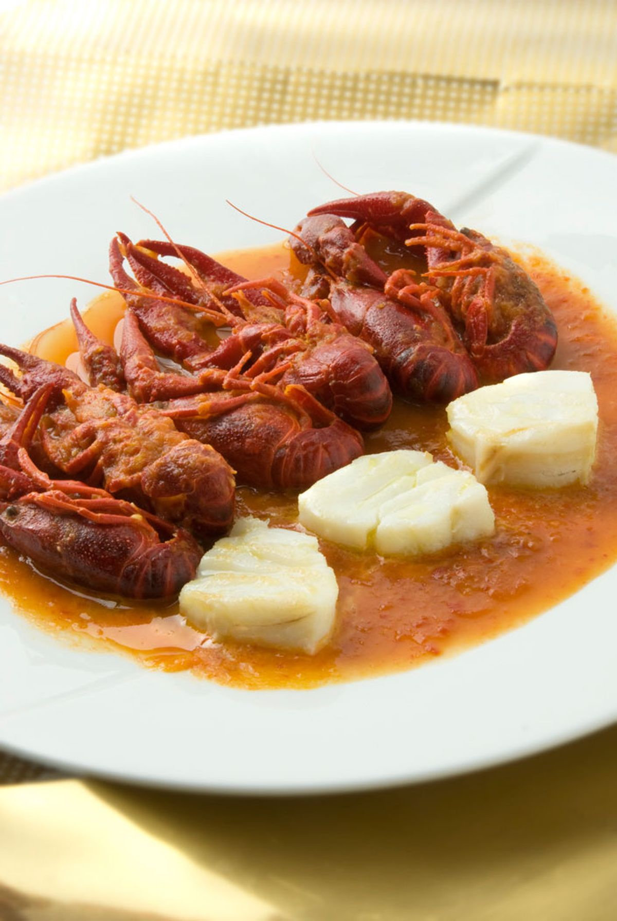 Cangrejos con bacalao