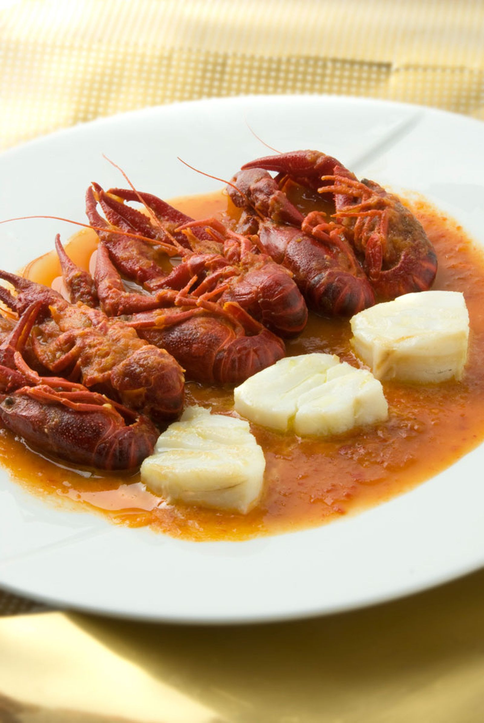 Cangrejos con bacalao