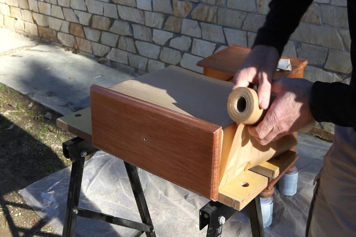Renovar una mesita de madera paso 3