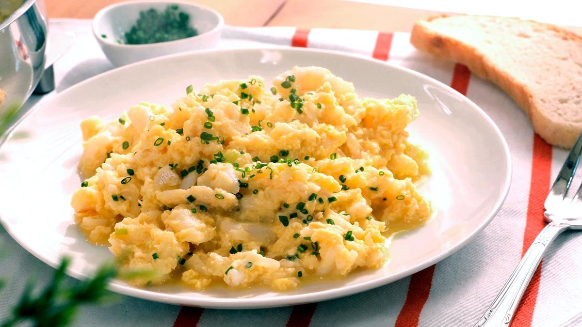 Revuelto de bacalao  principal