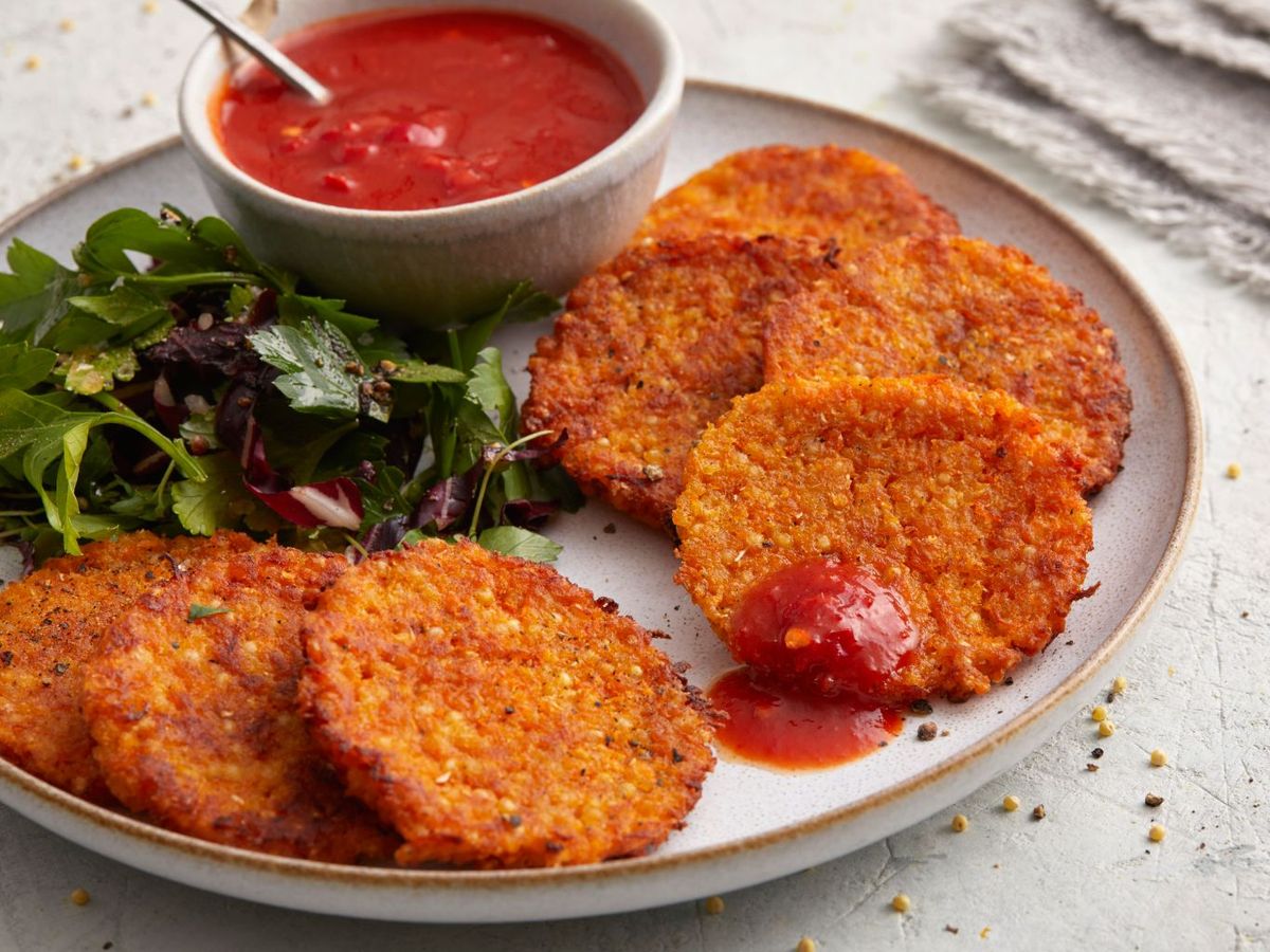 Hamburguesas de zanahoria y mijo