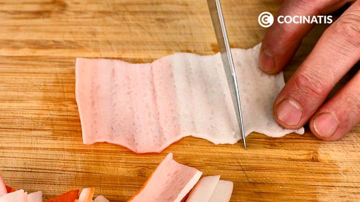 Receta de tempura de surimi con pico de gallo  paso 3