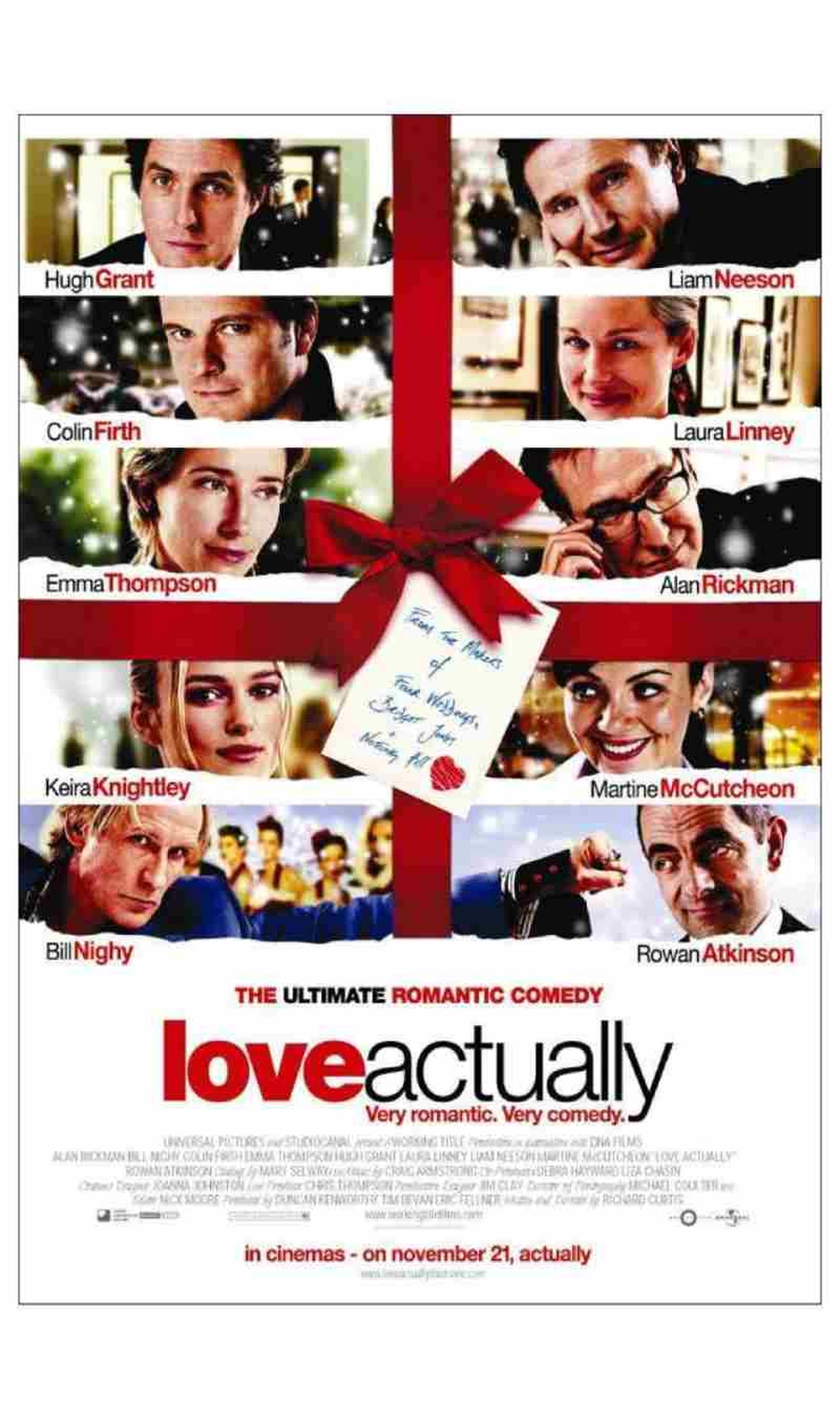 Love Actually (2003), dirigida por Richard Curtis Love Actually (2003), dirigida por Richard Curtis