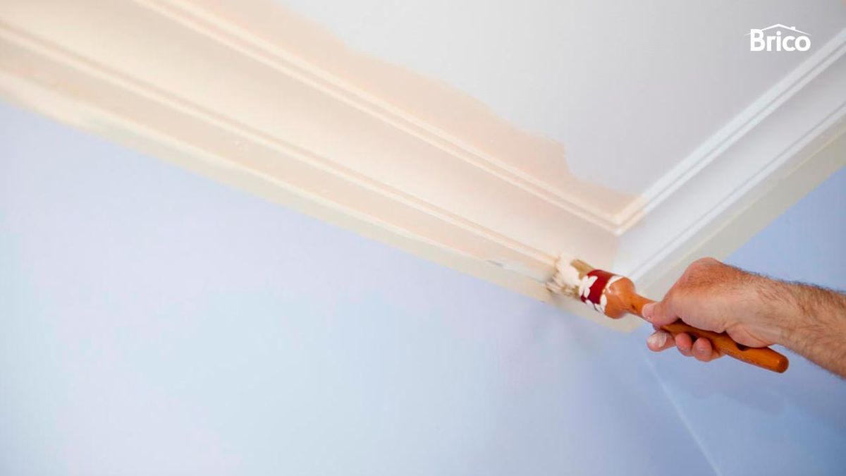 Pintar techo de baño paso 4