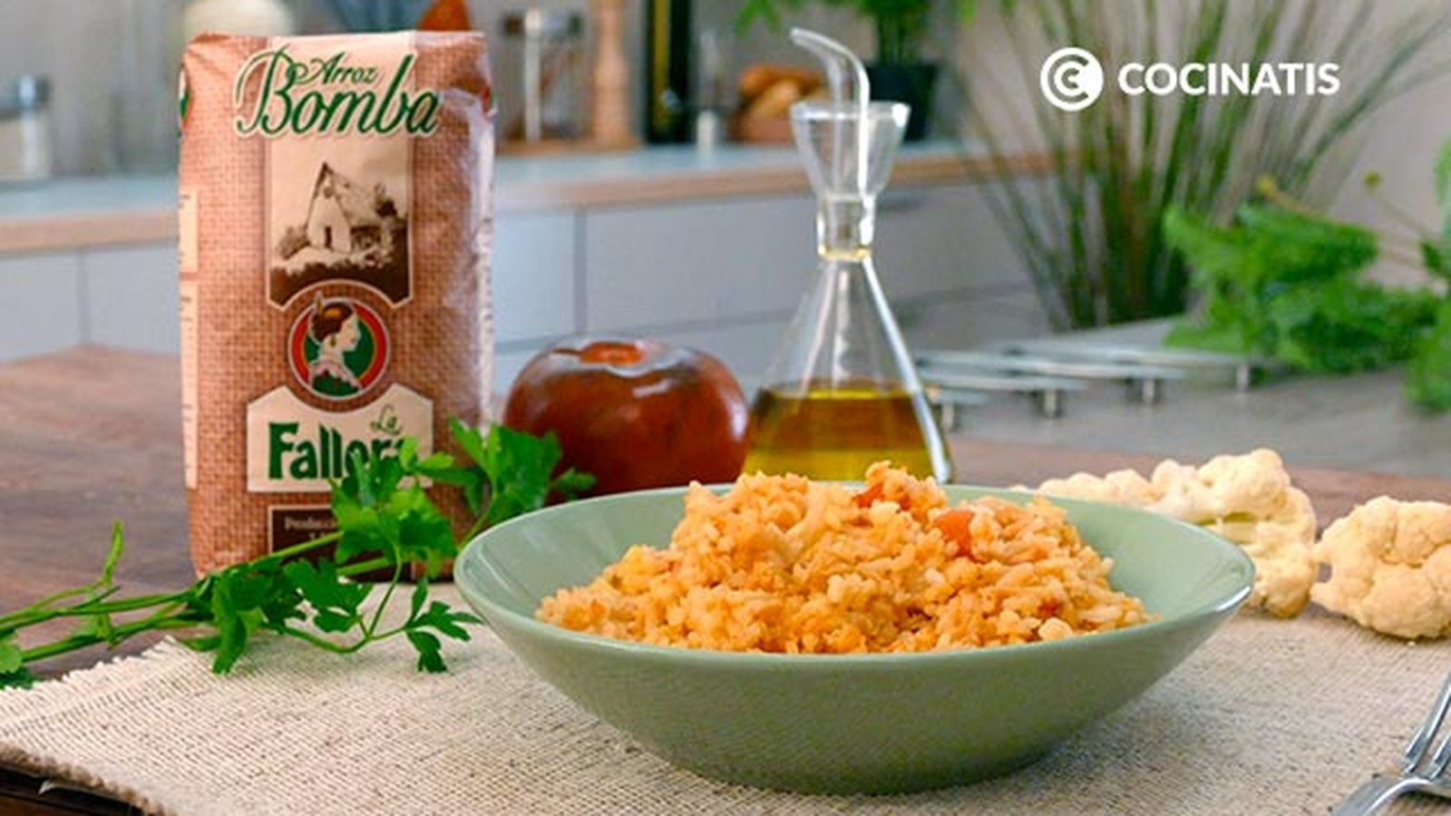 Receta de arroz con coliflor y bacalao paso 5 Receta de arroz con coliflor y bacalao paso 5