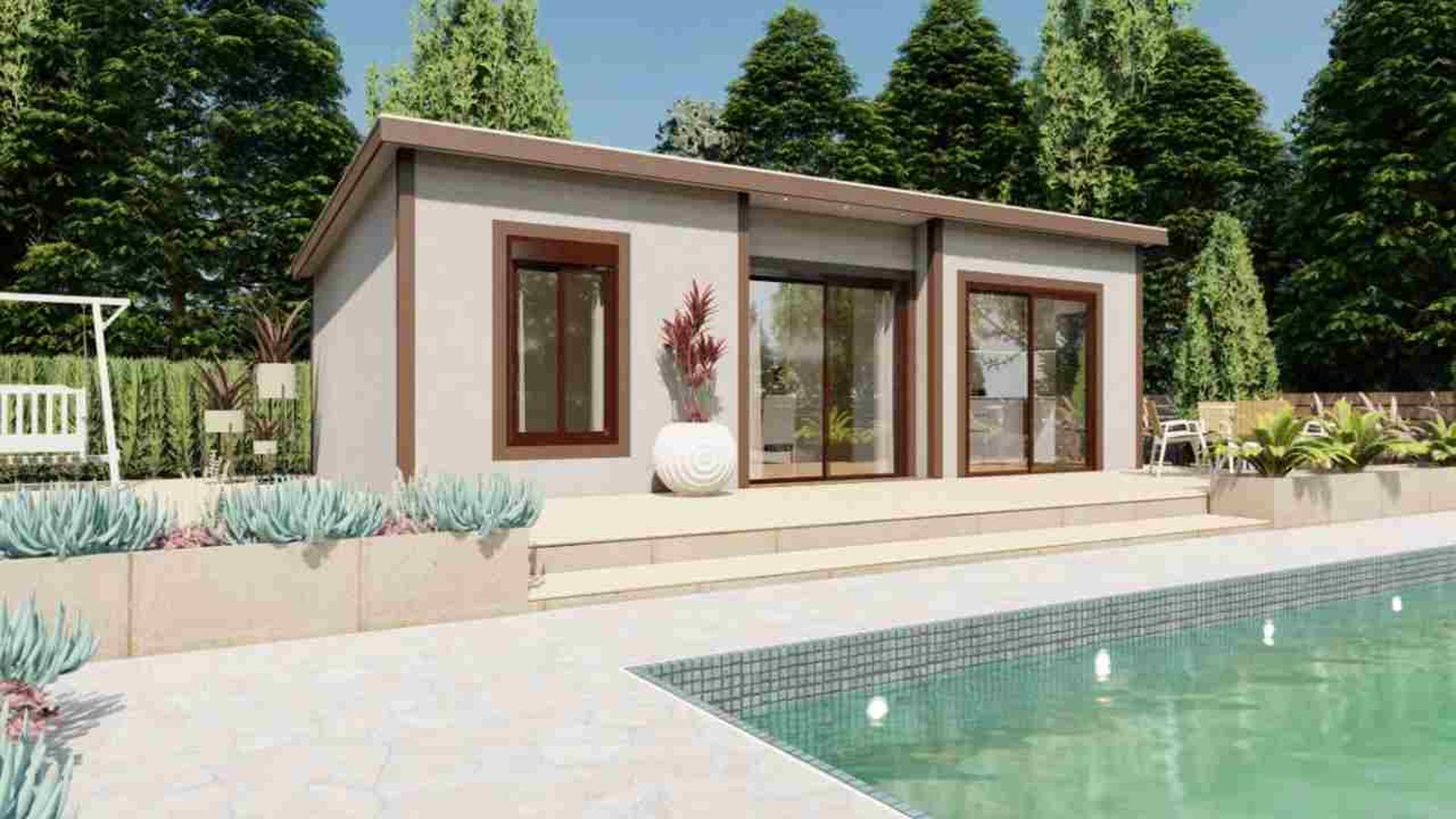 Casa prefabricada modelo Denia de Alucasa