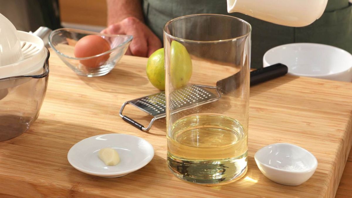 Mahonesa de lima   Paso 1