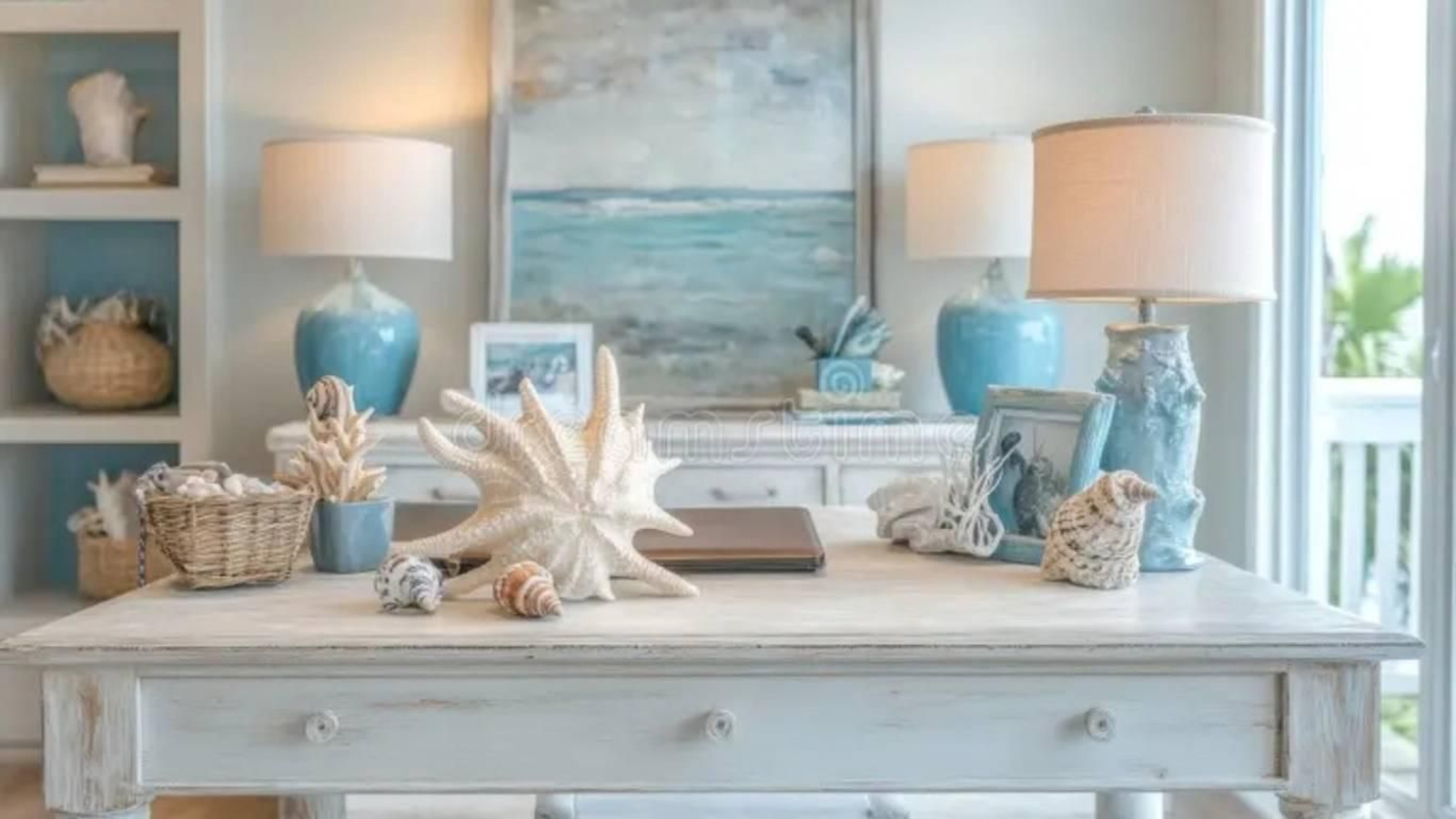 Decoración de estilo coastal.