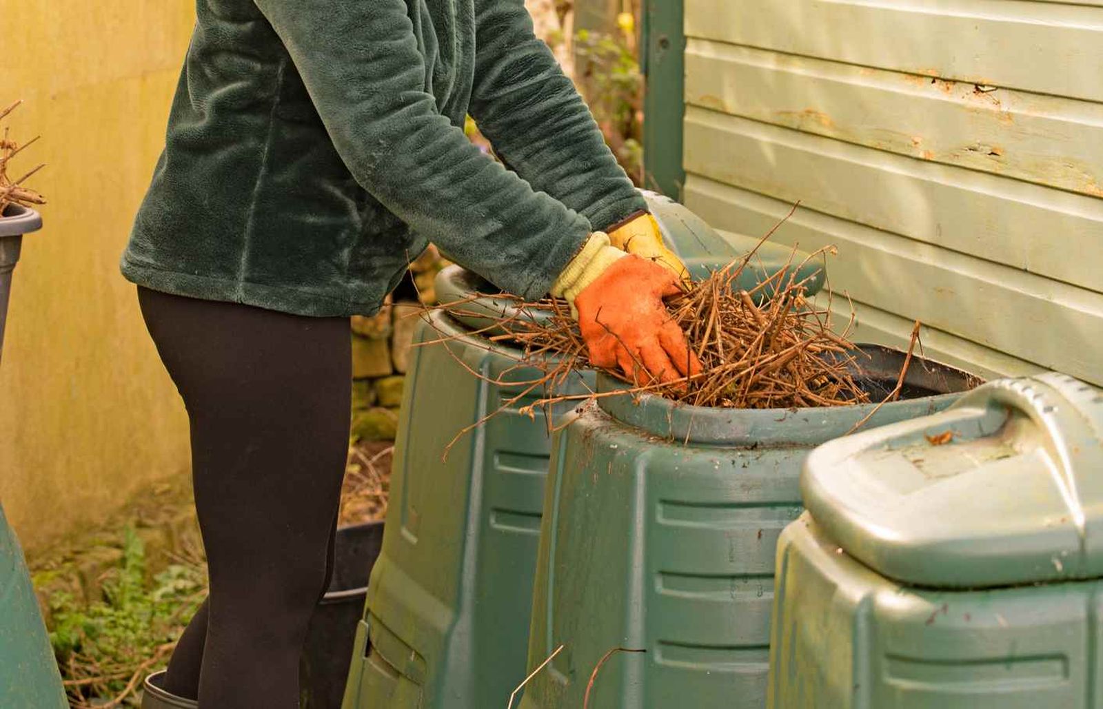 Asegúrate de que tu compost tenga suficiente volumen .