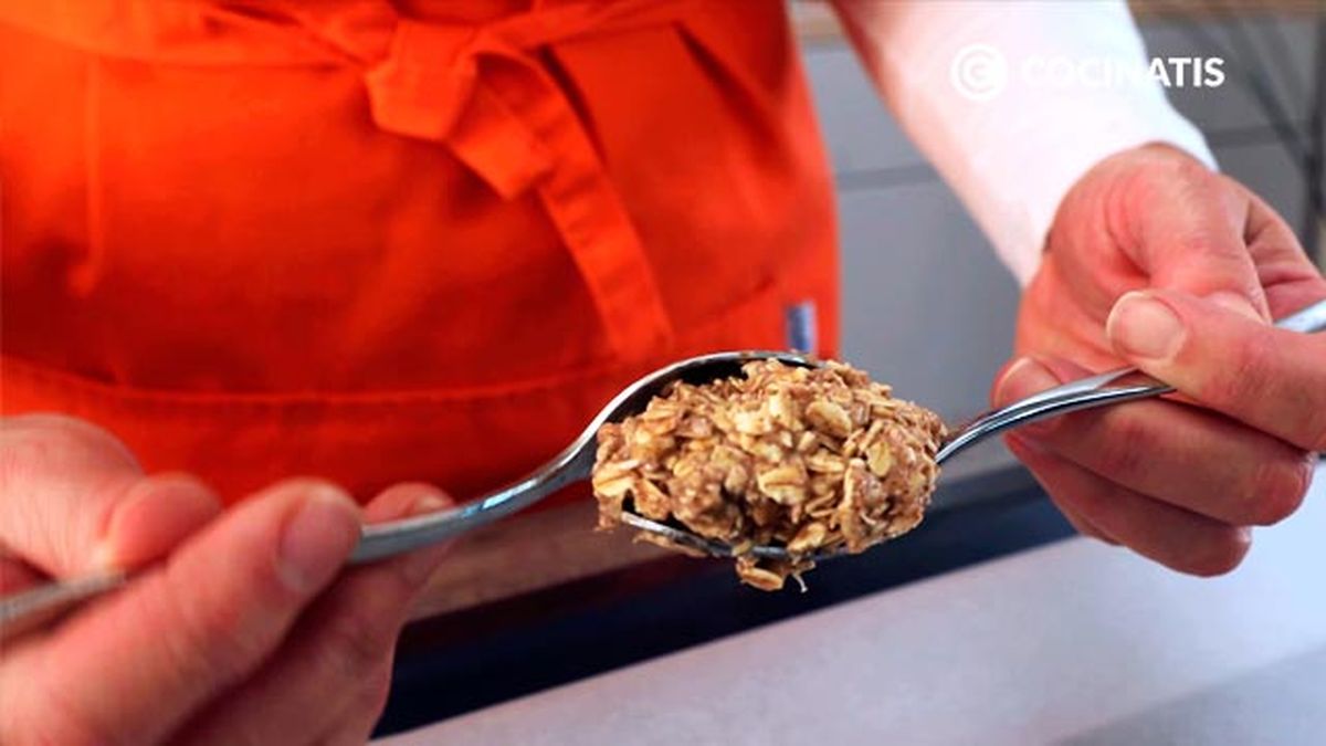 Receta de galletas de avena y plátano  paso 4