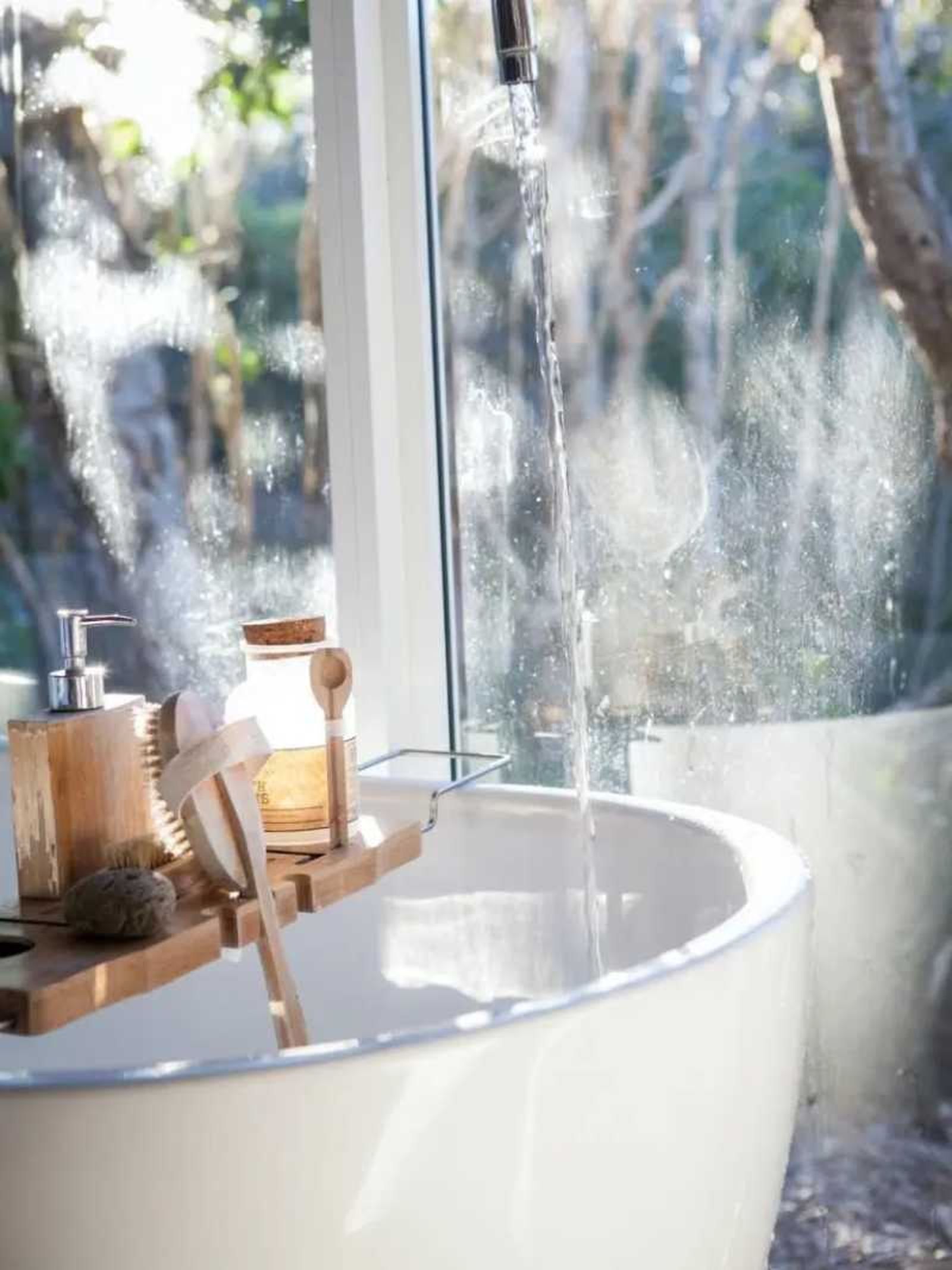 Baño tipo spa.