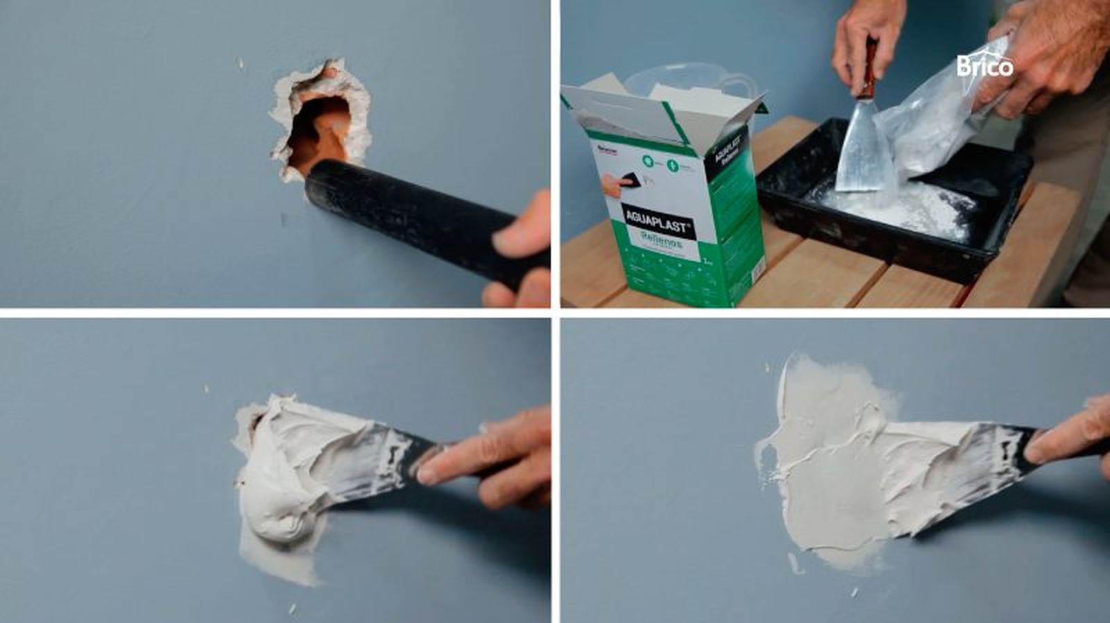 Pasos para tapar un agujero en la pared Pasos para tapar un agujero en la pared