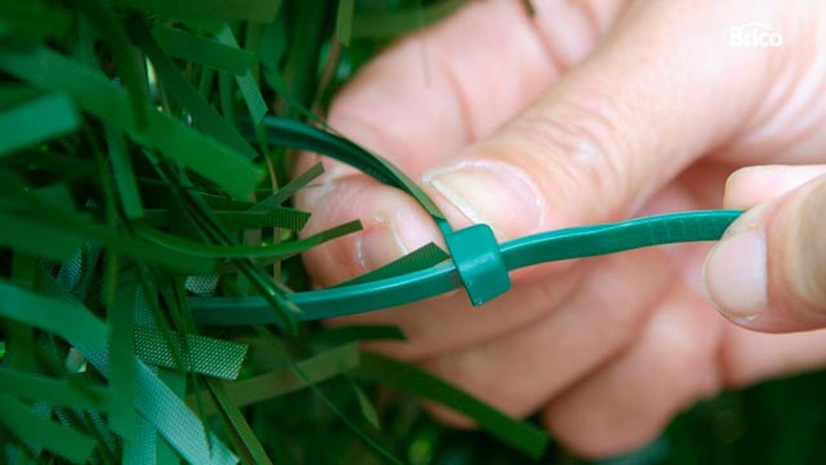 Separación con seto artificial paso 2