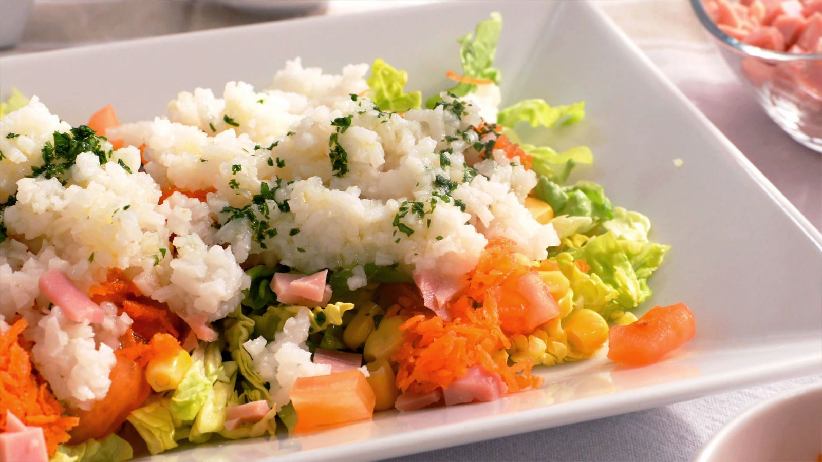 ensalada de arroz  paso 5