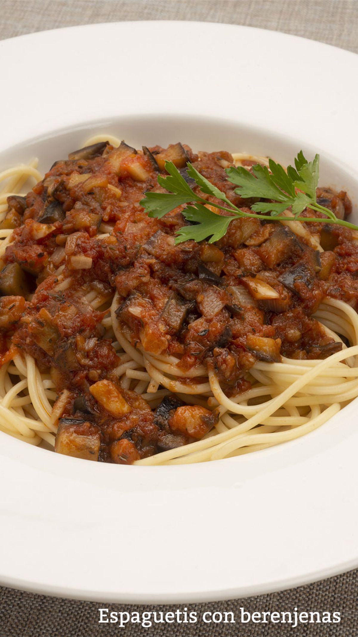 espaguetis con berenjenas v
