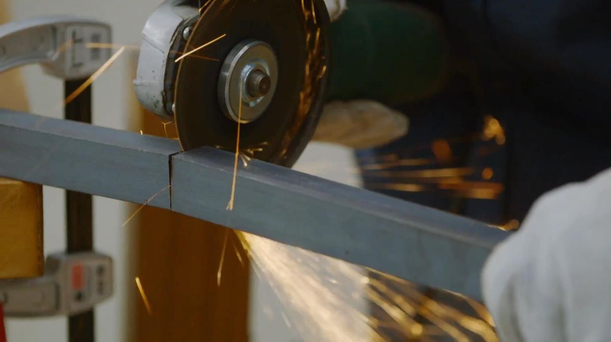 Hacer una mesa alta con estructura soldada paso 1