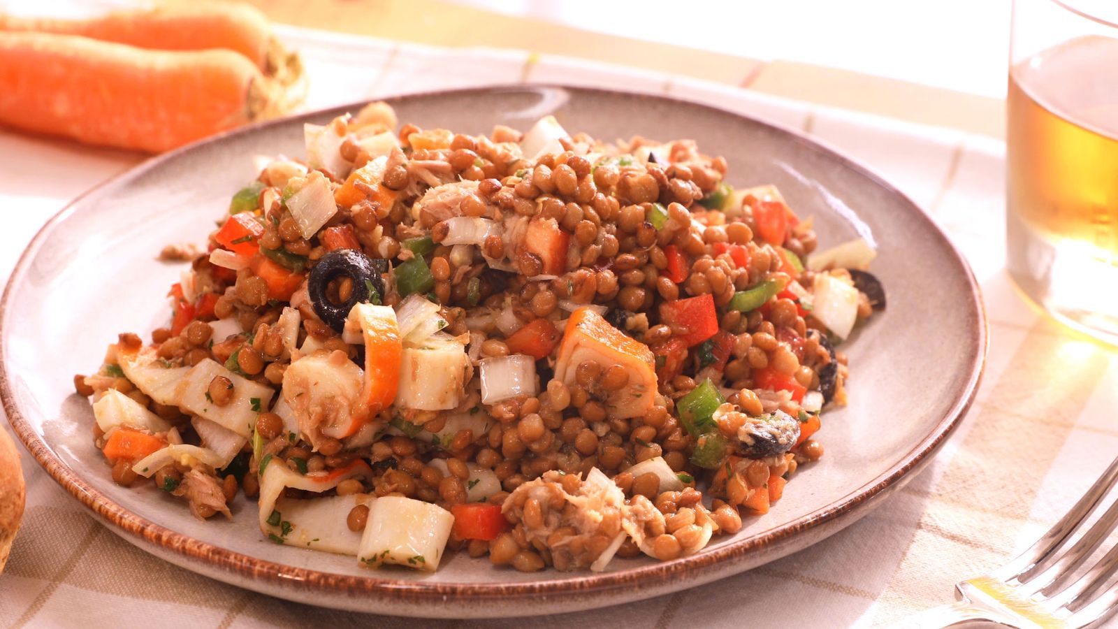Ensalada de lentejas   Paso  5
