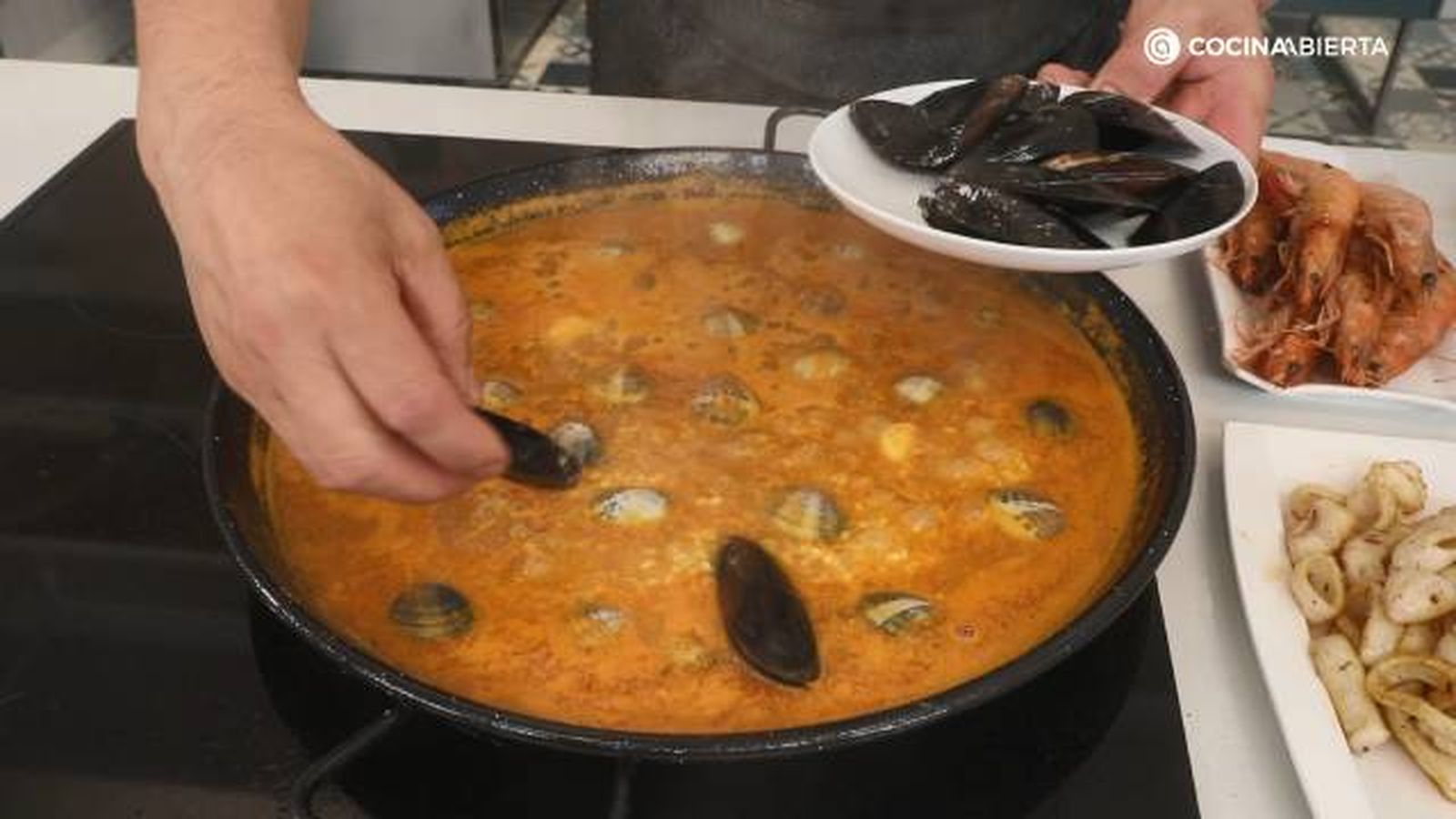 GallinaBlanca Paella marisco facil paso 6 GallinaBlanca Paella marisco facil paso 6