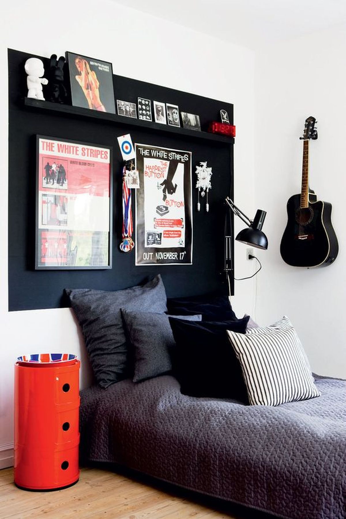 dormitorio juvenil blanco y negro 4