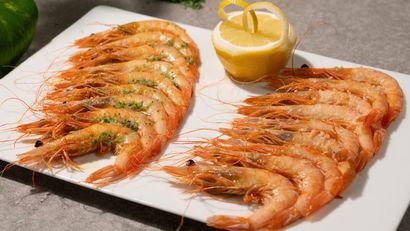 Gambas a la plancha, receta de Joseba Arguiñano