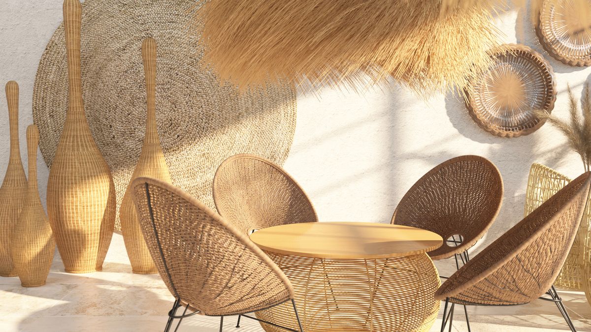 El ratán es una forma sencilla de añadir textura