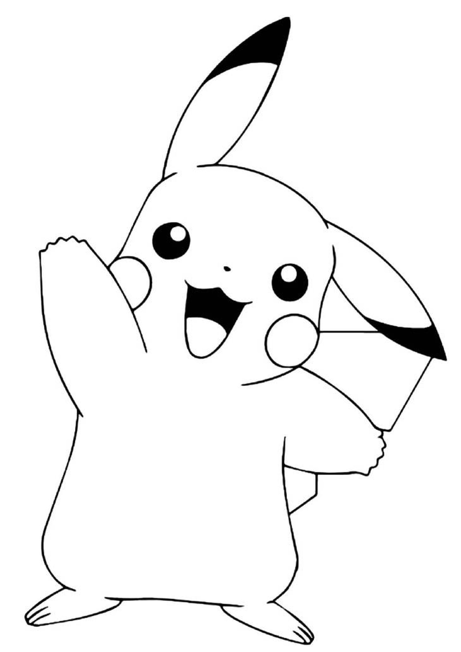 pikachu para pintar 2