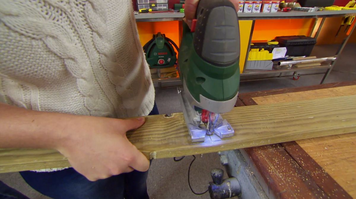 Construir un xilófono de exterior paso 4