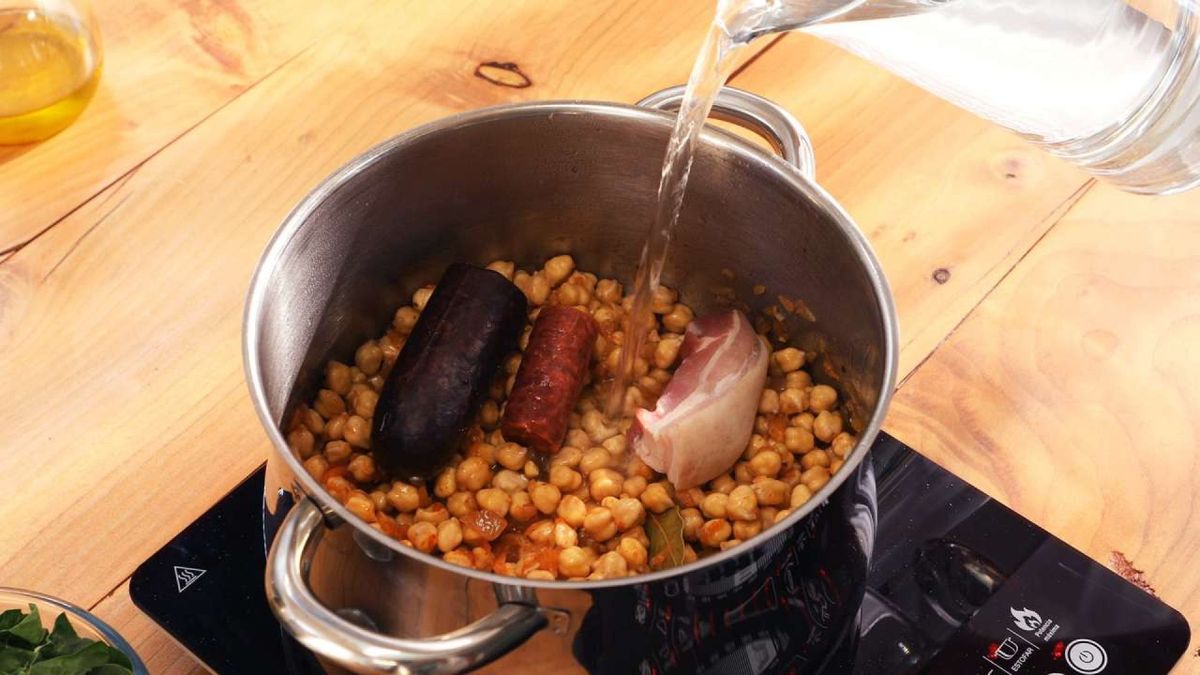 Potaje de garbanzos   Paso 3