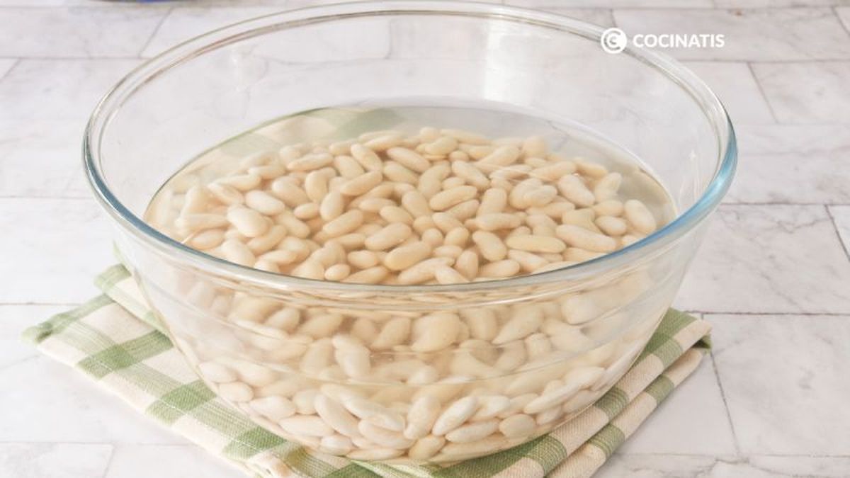 Ponemos las alubias a remojo