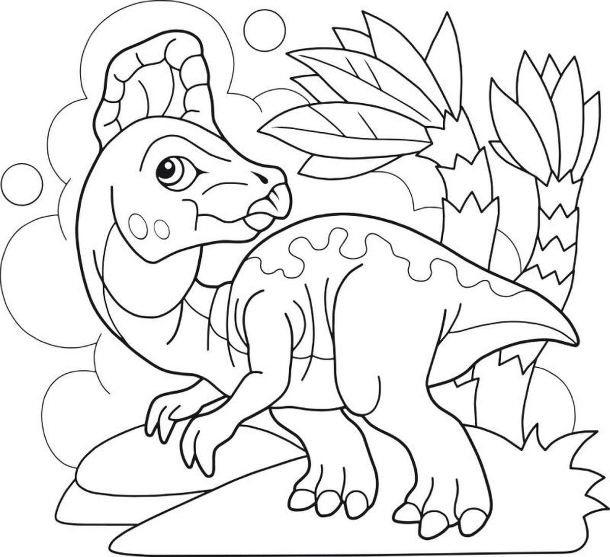 Corythosaurus para colorear.