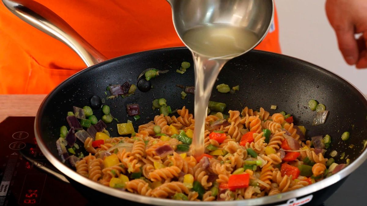 Pasta de lentejas rojas con verduras   paso 4