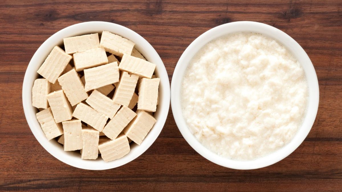 Tipos de tofu firme y suave