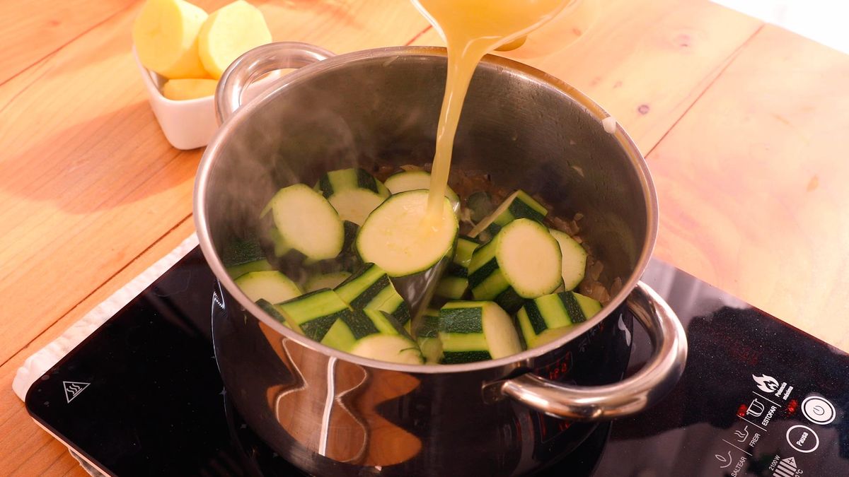 Receta de crema de calabacín   paso 4