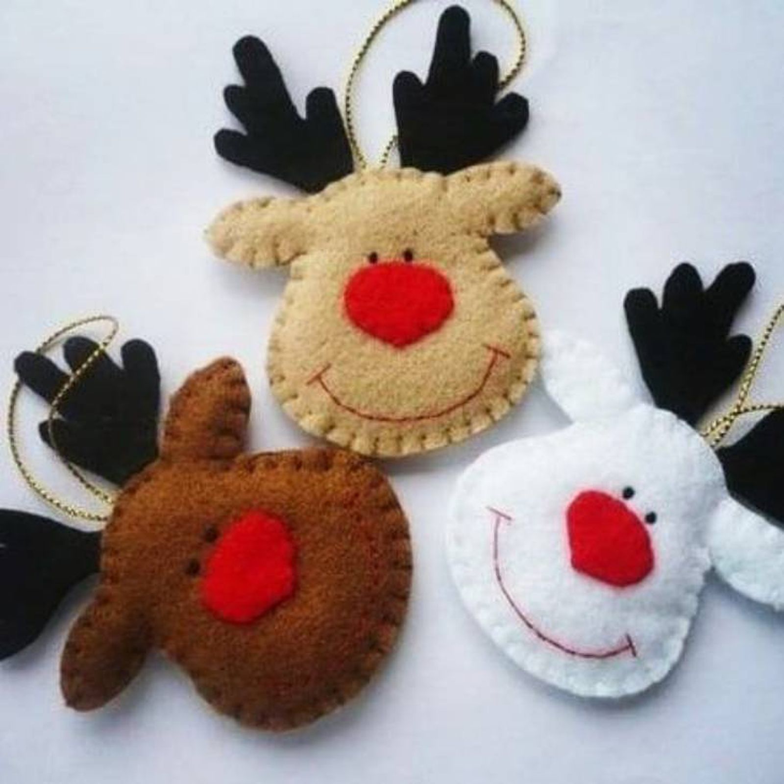 adorno navidad fieltro renos pinterest adorno navidad fieltro renos pinterest