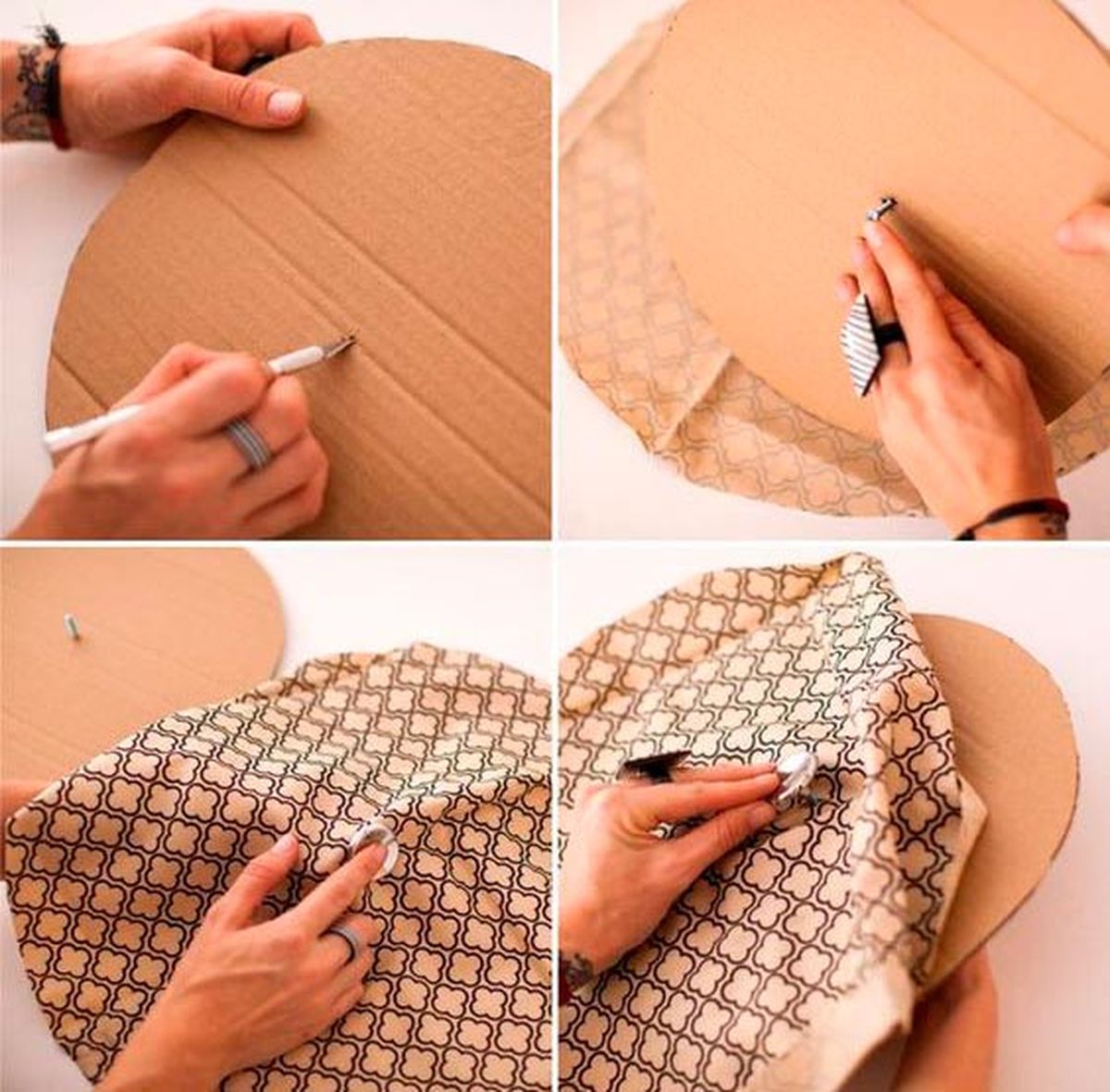 rascador casero carton gatos paso 4