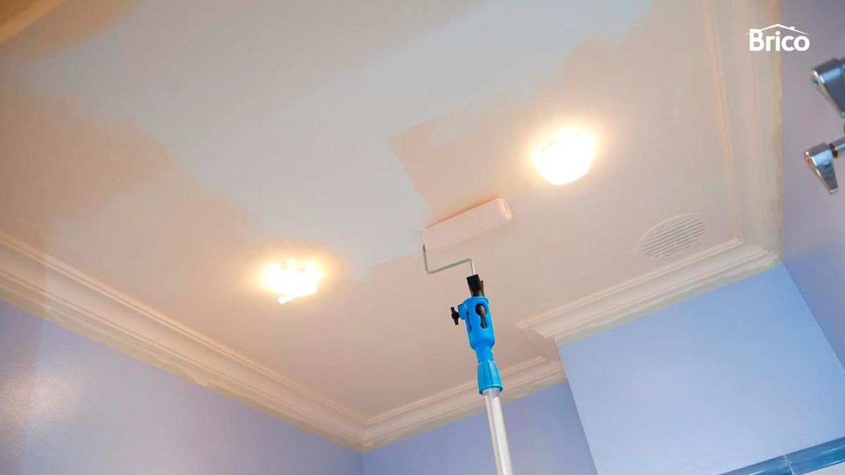 Pintar techo de baño paso 5
