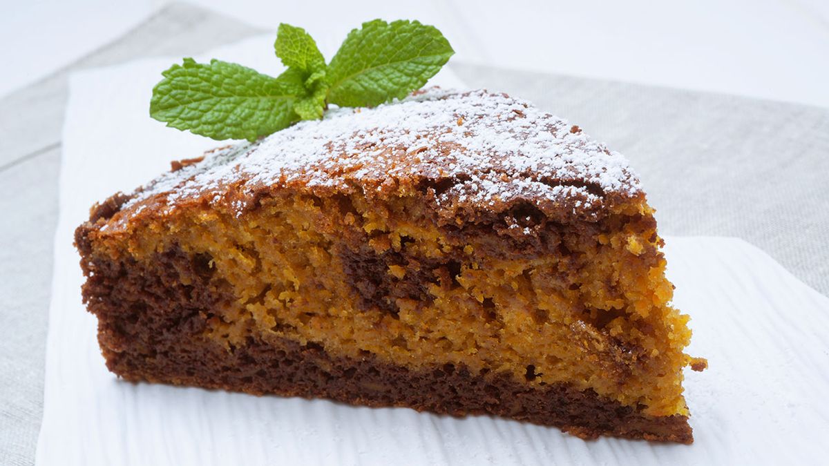 Bizcocho de calabaza y chocolate